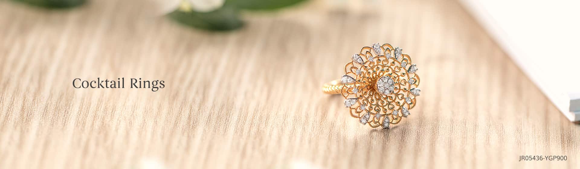 Buy Latest Cocktail Rings Designs Online in Gold, Diamond and Gemstones