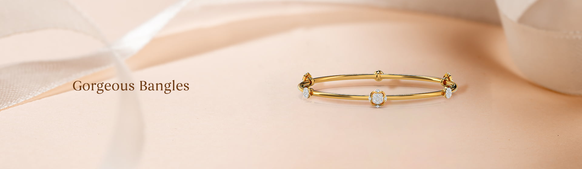 Fancy designer gold and platinum Bangles for women