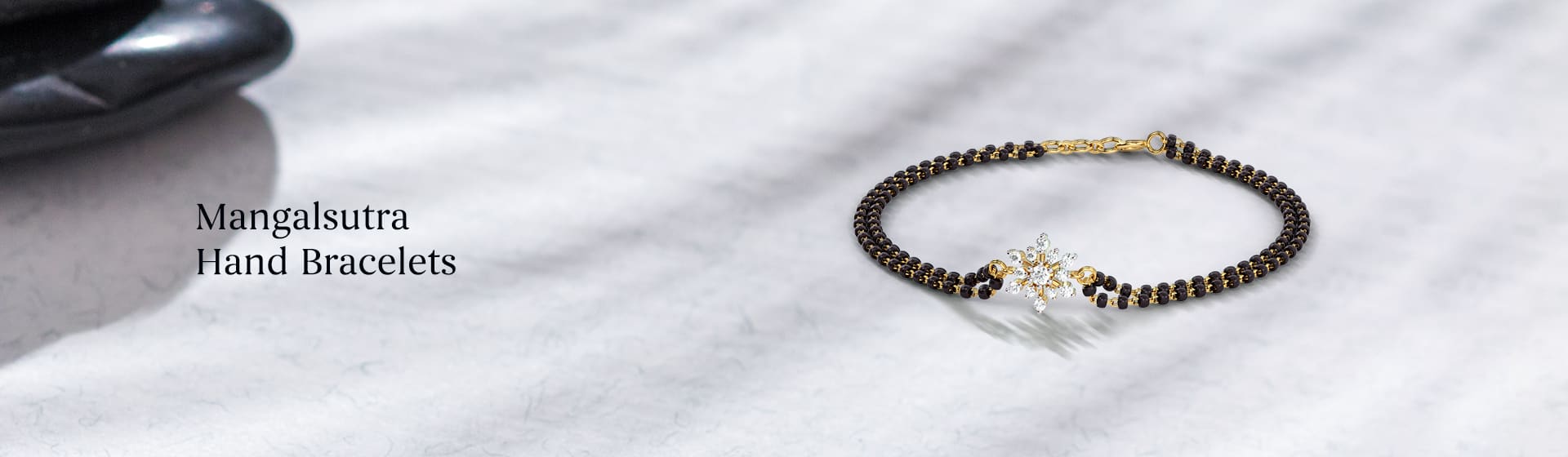 Modern gold & diamond Mangalsutra Bracelets designs