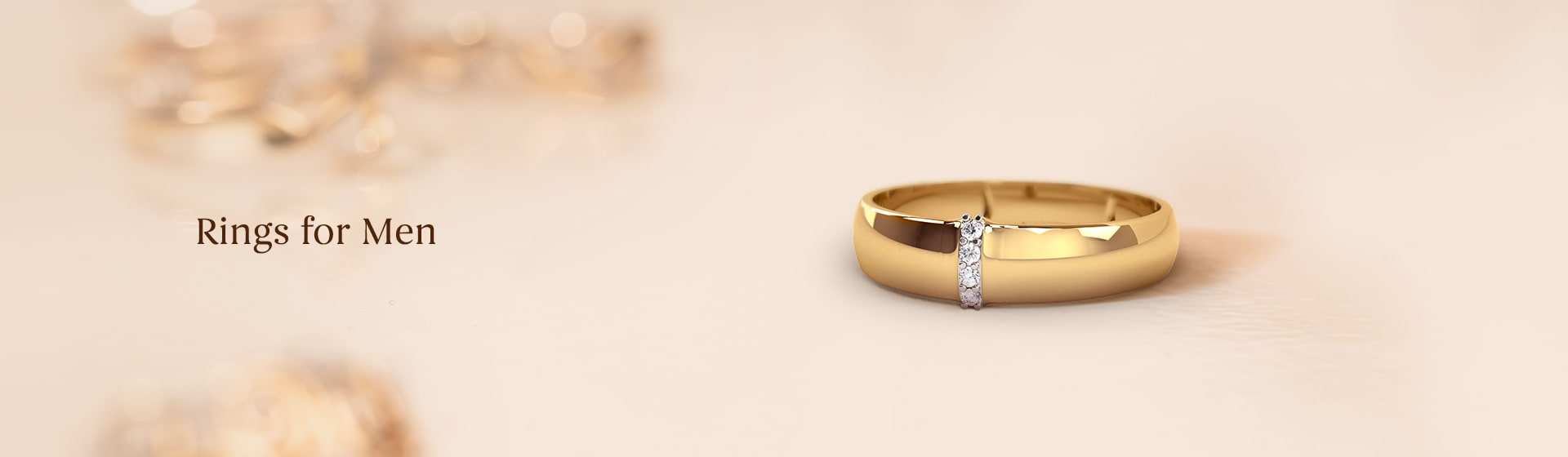 Latest engagement Rings for men in gold & diamond